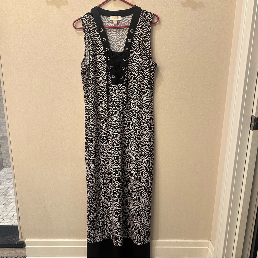 Michael Kors Maxi dress - animal print with gold accent